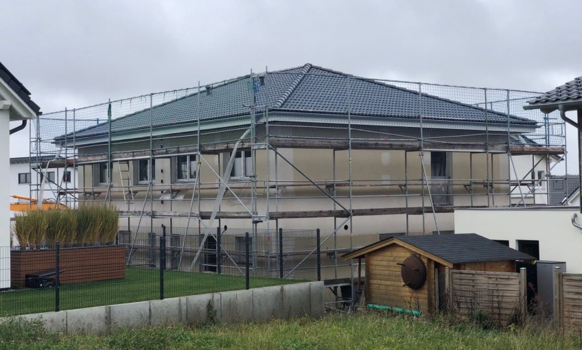 Der Rohbau ist geschlossen.