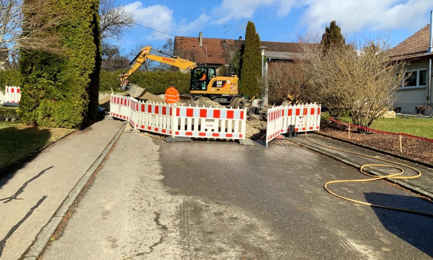 Die Straße wurde abgesperrt.