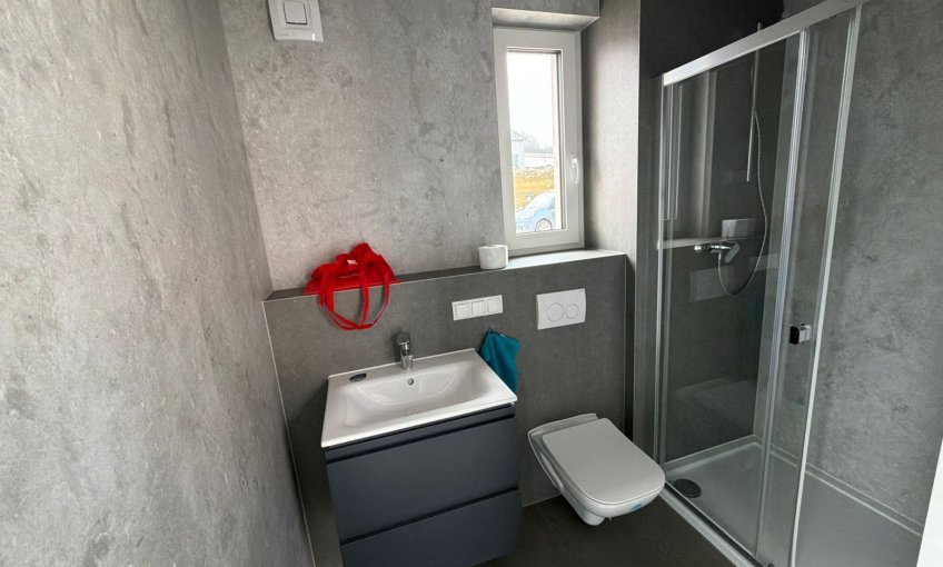 Hier im Badezimmer, fehlt nur noch die Deko.