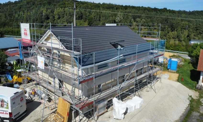 Der Rohbau ist geschlossen und der Innenausbau kann beginnen.