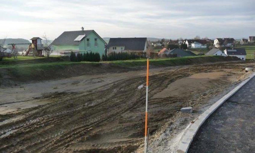 Hier soll das Familienhaus Aura gebaut werden.