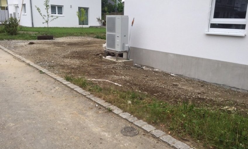 Die Luft-Wasser-Wärmepumpe ist schon installiert und...