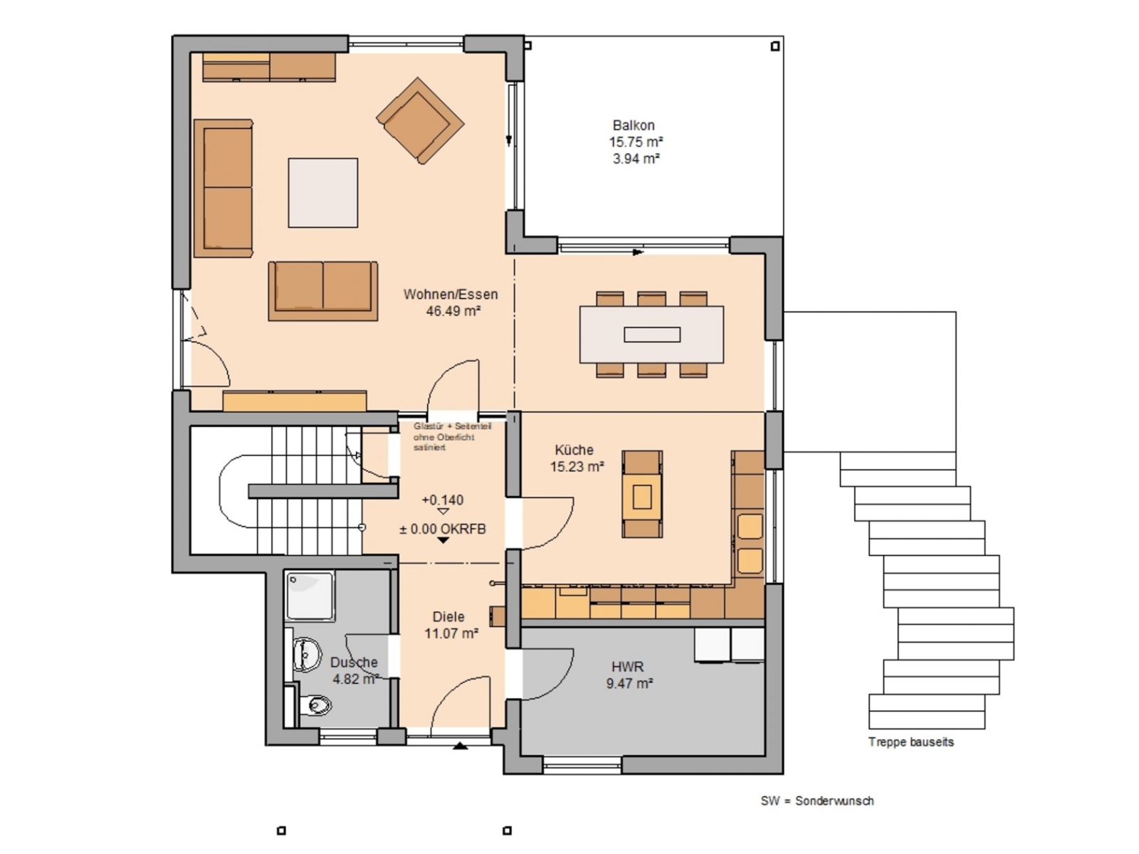 Akzent mit Einliegerwohnung