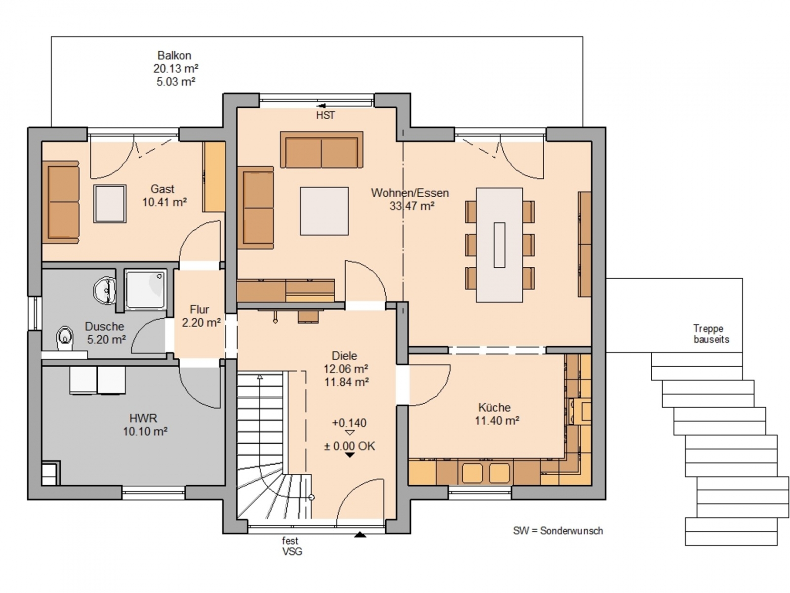 Aura mit Einliegerwohnung