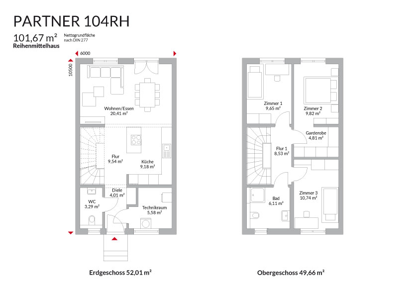 Partner 104RH (Reihenmittelhaus) Partner 104RH (Reihenmittelhaus)