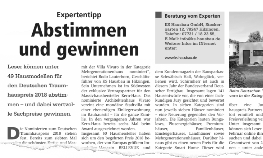 Expertentipp Abstimmen und gewinnen