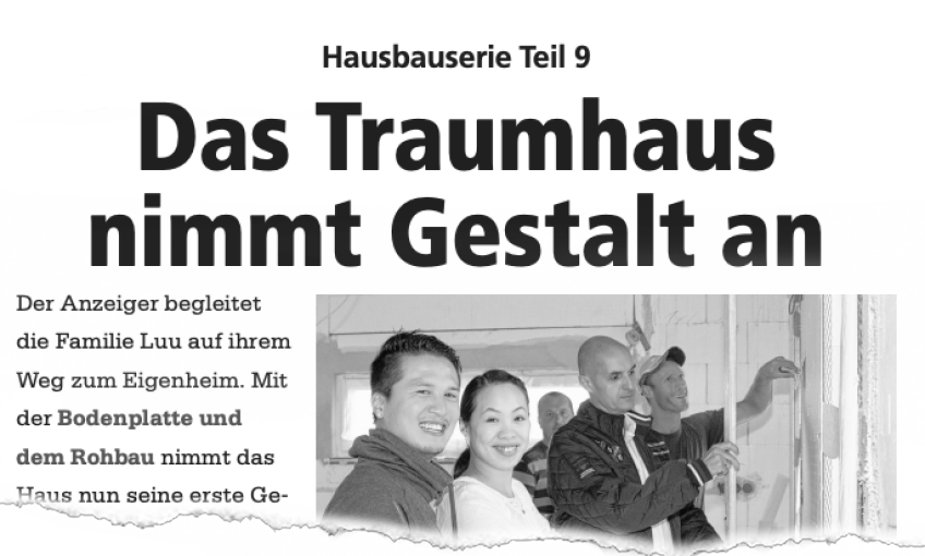 Das Traumhaus nimmt Gestalt an - Hausbauserie Teil 9