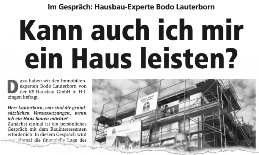 Im Gespräch: Hausbau-Experte Bodo Lauterborn