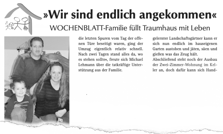 »Wir sind endlich angekommen« WOCHENBLATT-Familie füllt Traumhaus mit Leben