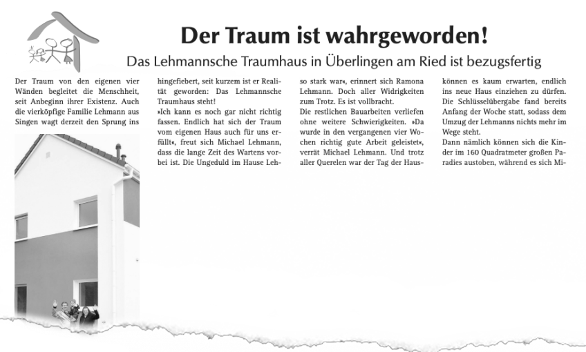 Der Traum ist wahrgeworden!